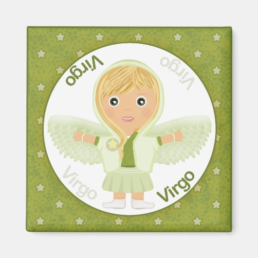 Virgo Girl Character Magnet (Vorne)