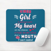 Virgo Girl Funny Quote With Zodiac Sign Birthday I Mousepad (Mit Mouse)