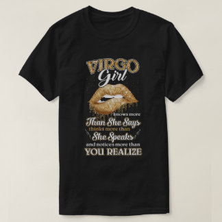 Virgo Girl weiß mehr als sie sagt August Septemb T-Shirt