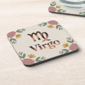 Virgo Glyph Cream Untersetzer Set (Linke Seite)