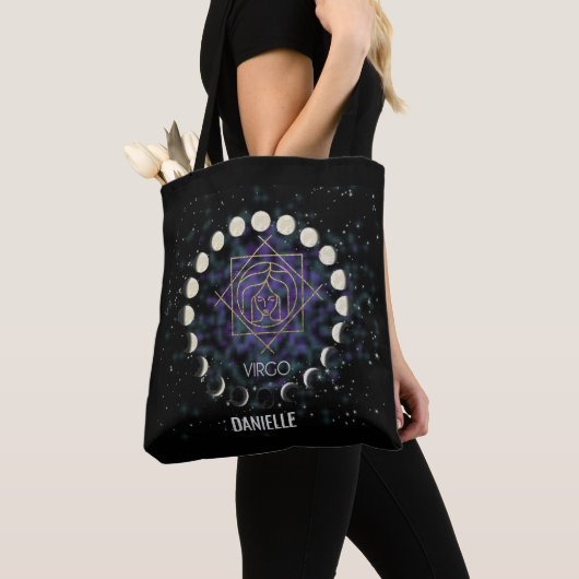 Virgo Gold Silver Zodiac Sign & Constellation Tasche (Von Nahem)