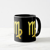 Virgo Gold Tasse (VorderseiteRechts)