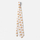 Virgo Gold Zodiac Astrologie-Zeichen Krawatte (Rückseite)