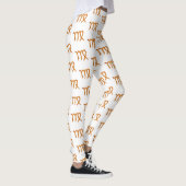 Virgo Gold Zodiac Astrologie-Zeichen Leggings (Rechts)