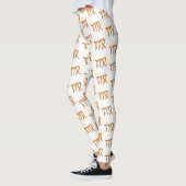 Virgo Gold Zodiac Astrologie-Zeichen Leggings (Links)