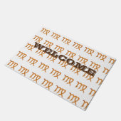 Virgo Golden Astrologie-Zeichen Fußmatte (Schrägansicht)