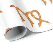 Virgo Golden Astrologie-Zeichen Geschenkpapier (Rolleneckpunkt)