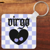 Virgo Gothic Ästhetik Chirry Design Schlüsselanhänger (Rückseite)