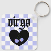 Virgo Gothic Ästhetik Chirry Design Schlüsselanhänger (Rückseite)