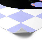 Virgo Gothic Ästhetik Scheckkreuz Kunst Poster (Ecke)