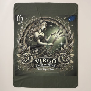 Virgo "Grace in Detail" Sherpa Blanket Sherpadecke