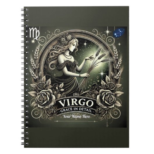 Virgo "Grace in Detail" SpiralNotebook Notizblock (Vorderseite)