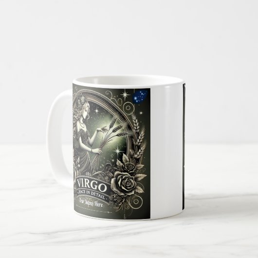 Virgo "Grace in Detail" Zodiac-Tasse Kaffeetasse (Vorderseite Links)