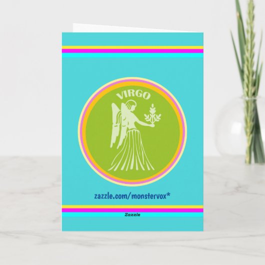 Virgo Greeting Card Karte (Rückseite)