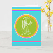 Virgo Greeting Card Karte (Gelbe Blume)