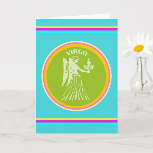 Virgo Greeting Card Karte (Kleine Pflanze)