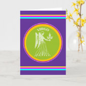 Virgo Greeting Card Karte (Gelbe Blume)