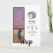 Virgo Greeting Card Karte (Vorderseite)