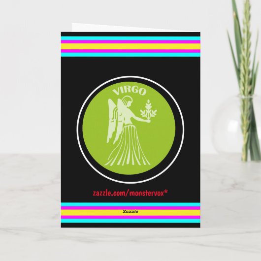 Virgo Greeting Card Karte (Rückseite)