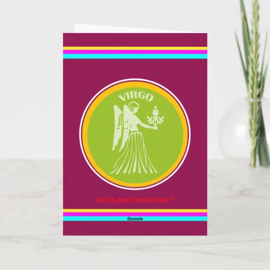 Virgo Greeting Card Karte (Rückseite)