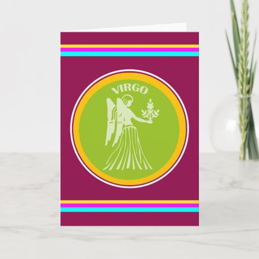 Virgo Greeting Card Karte (Vorderseite)