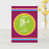 Virgo Greeting Card Karte (Gelbe Blume)