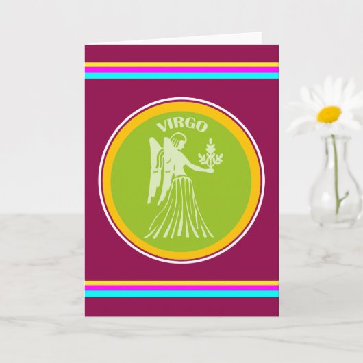 Virgo Greeting Card Karte (Kleine Pflanze)