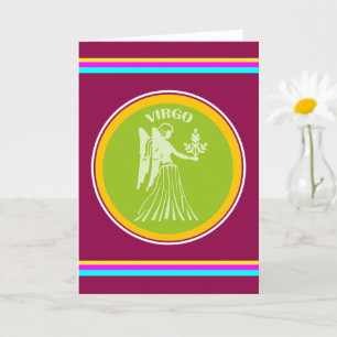 Virgo Greeting Card Karte