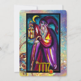 VIRGO HERMIT TAROT ASTROLOGY ZODIAC BURTHDAY PARTE EINLADUNG