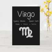 Virgo Horoscope Astrologie Star Signatur Geburtsta Karte (Gelbe Blume)