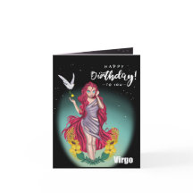 Virgo Horoscope Birthday Card