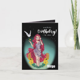 Virgo Horoscope Birthday Card Karte
