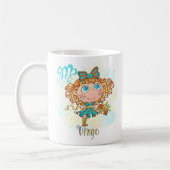 Virgo Horoscope Zodiac 23. August - 22. September Kaffeetasse (Links)