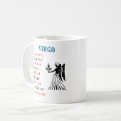Virgo Horoscope Zodiac Sign Kaffeetasse (Vorderseite Links)