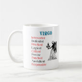 Virgo Horoscope Zodiac Sign Kaffeetasse (Links)