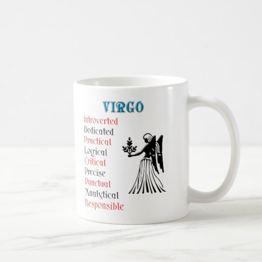 Virgo Horoscope Zodiac Sign Kaffeetasse (Rechts)