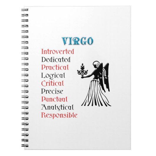 Virgo Horoscope Zodiac Sign Notizblock (Vorderseite)