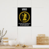 Virgo - Horoskop, Funny Zodiac - Zeichen-Spaß Poster (Küche)