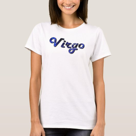 Virgo in Sapphire Gemstone T-Shirt (Vorderseite)