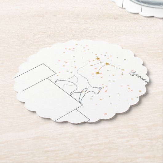 Virgo Inspiration Cat Coaster Untersetzer (angewinkelt)