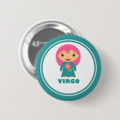 Virgo ist mein Zodiac-Zeichen Button (Vorne & Hinten)