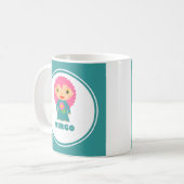 Virgo ist mein Zodiac-Zeichen Kaffeetasse (Vorderseite Links)