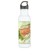 Virgo Jungfrau Vintag Constellation Urania Mirror Trinkflasche (Vorderseite)