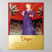 Virgo Jungfrau Zodiac Sign Geburtstagsparty Foliendrucke (Vorderseite)