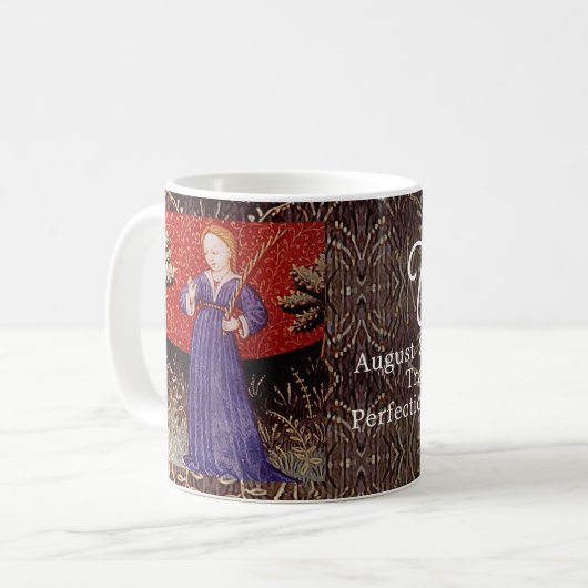 Virgo Jungfrau Zodiac Sign Geburtstagsparty Kaffeetasse (Vorderseite Links)