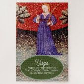 Virgo Jungfrau Zodiac Sign Geburtstagsparty Puzzle (Vertikal)