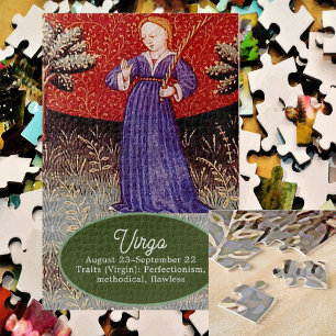 Virgo Jungfrau Zodiac Sign Geburtstagsparty Puzzle