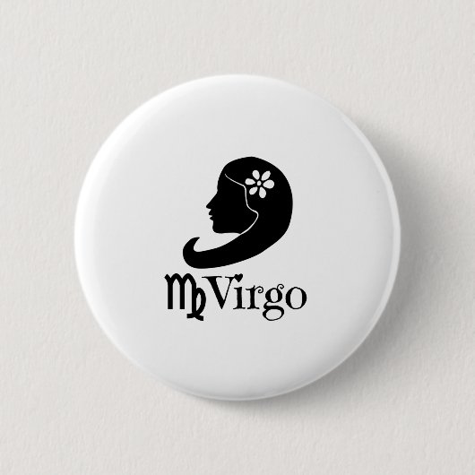 Virgo - Jungfrauen Button (Vorderseite)