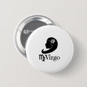 Virgo - Jungfrauen Button (Vorne & Hinten)
