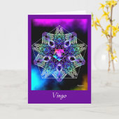 Virgo Karte (Gelbe Blume)